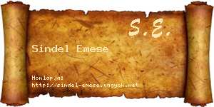 Sindel Emese névjegykártya